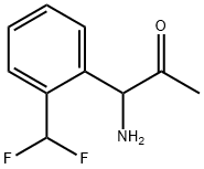 1-AMINO-1-[2-(DIFLUOROMETHYL)PHENYL]ACETONE Structure