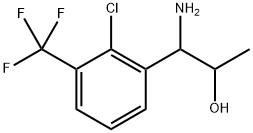 1-AMINO-1-[2-CHLORO-3-(TRIFLUOROMETHYL)PHENYL]PROPAN-2-OL Structure