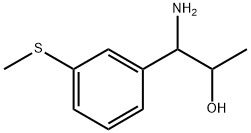 1-AMINO-1-(3-METHYLTHIOPHENYL)PROPAN-2-OL Structure