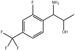 1-AMINO-1-[2-FLUORO-4-(TRIFLUOROMETHYL)PHENYL]PROPAN-2-OL Structure