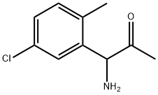 1-AMINO-1-(5-CHLORO-2-METHYLPHENYL)ACETONE Structure