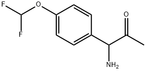 1-AMINO-1-[4-(DIFLUOROMETHOXY)PHENYL]ACETONE Structure