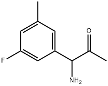 1-AMINO-1-(3-FLUORO-5-METHYLPHENYL)PROPAN-2-ONE Structure