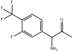 1-AMINO-1-[3-FLUORO-4-(TRIFLUOROMETHYL)PHENYL]ACETONE Structure