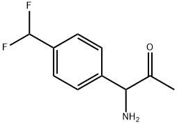 1-AMINO-1-[4-(DIFLUOROMETHYL)PHENYL]ACETONE 구조식 이미지