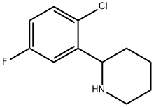 Piperidine, 2-(2-chloro-5-fluorophenyl)- 구조식 이미지