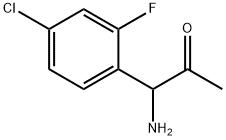 1-AMINO-1-(4-CHLORO-2-FLUOROPHENYL)ACETONE 구조식 이미지