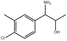 1-AMINO-1-(4-CHLORO-3-METHYLPHENYL)PROPAN-2-OL Structure