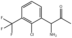 1-AMINO-1-[2-CHLORO-3-(TRIFLUOROMETHYL)PHENYL]ACETONE Structure