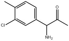 1-AMINO-1-(3-CHLORO-4-METHYLPHENYL)ACETONE Structure