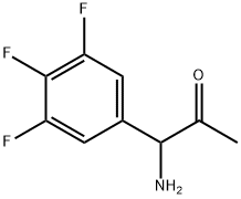 1-AMINO-1-(3,4,5-TRIFLUOROPHENYL)ACETONE Structure