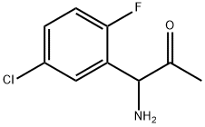 1-AMINO-1-(5-CHLORO-2-FLUOROPHENYL)ACETONE Structure