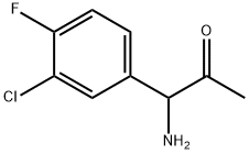 1-AMINO-1-(3-CHLORO-4-FLUOROPHENYL)ACETONE Structure