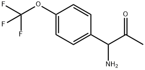 1-AMINO-1-[4-(TRIFLUOROMETHOXY)PHENYL]ACETONE Structure