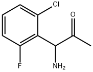 1-AMINO-1-(2-CHLORO-6-FLUOROPHENYL)PROPAN-2-ONE Structure