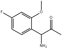 1-AMINO-1-(4-FLUORO-2-METHOXYPHENYL)ACETONE Structure