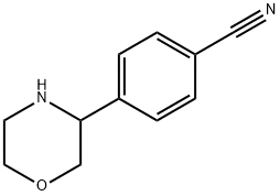 Benzonitrile, 4-(3-morpholinyl)- Structure