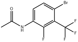 Acetamide, N-[4-bromo-2-fluoro-3-(trifluoromethyl)phenyl]- Structure