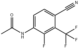 Acetamide, N-[4-cyano-2-fluoro-3-(trifluoromethyl)phenyl]- 구조식 이미지
