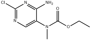 Carbamic acid, N-(4-amino-2-chloro-5-pyrimidinyl)-N-methyl-, ethyl ester Structure