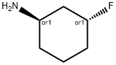 Cyclohexanamine, 3-fluoro-, (1R,3R)-rel- Structure