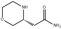 3-Morpholineacetamide, (3R)- 구조식 이미지