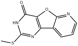 Pyrido[3',2':4,5]furo[3,2-d]pyrimidin-4(3H)-one, 2-(methylthio)- 구조식 이미지
