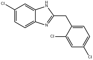 1H-Benzimidazole, 6-chloro-2-[(2,4-dichlorophenyl)methyl]- Structure