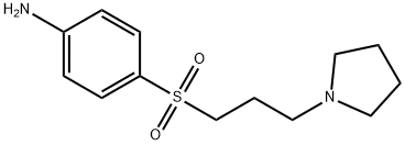 Benzenamine, 4-[[3-(1-pyrrolidinyl)propyl]sulfonyl]- Structure