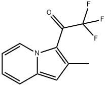 2,2,2-trifluoro-1-(2-methylindolizin-3-yl)ethan-1-one 구조식 이미지