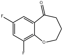 7,9-difluoro-2,3,4,5-tetrahydro-1-benzoxepin-5-one 구조식 이미지