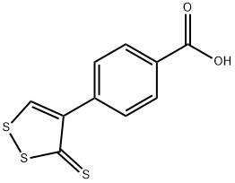 Benzoic acid, 4-(3-thioxo-3H-1,2-dithiol-4-yl)- 구조식 이미지