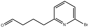 2-Pyridinebutanal, 6-bromo- Structure