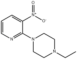 Piperazine, 1-ethyl-4-(3-nitro-2-pyridinyl)- Structure