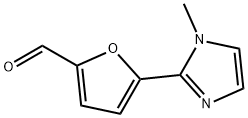 2-Furancarboxaldehyde, 5-(1-methyl-1H-imidazol-2-yl)- 구조식 이미지
