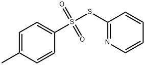 Benzenesulfonothioic acid, 4-methyl-, S-2-pyridinyl ester 구조식 이미지