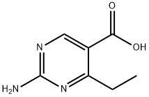 5-Pyrimidinecarboxylic acid, 2-amino-4-ethyl- Structure