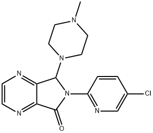 5H-Pyrrolo[3,4-b]pyrazin-5-one, 6-(5-chloro-2-pyridinyl)-6,7-dihydro-7-(4-methyl-1-piperazinyl)- Structure