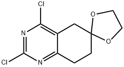 2',4'-Dichloro-7',8'-dihydro-5'H-spiro[[1,3]dioxolane-2,6'-quinazoline] 구조식 이미지