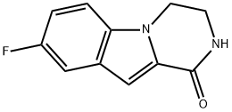8-Fluoro-3,4-dihydropyrazino[1,2-a]indol-1(2H)-one 구조식 이미지