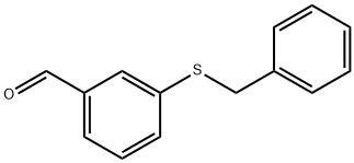 Benzaldehyde, 3-[(phenylmethyl)thio]- 구조식 이미지