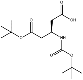 Boc-beta-homoaspartic acid(OTBu) 구조식 이미지