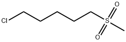 Pentane, 1-chloro-5-(methylsulfonyl)- Structure