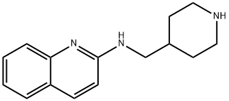 2-Quinolinamine,N-(4-piperidinylmethyl)- Structure