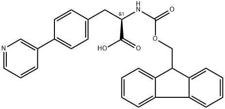 N-Fmoc-4-(3-pyridinyl)-D-phenylalanine Structure