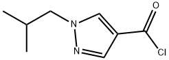 1-isobutyl-1H-pyrazole-4-carbonyl chloride Structure