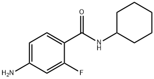 Benzamide, 4-amino-N-cyclohexyl-2-fluoro- Structure