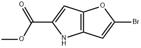 4H-Furo[3,2-b]pyrrole-5-carboxylic acid, 2-bromo-, methyl ester Structure