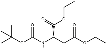 1,4-Diethyl (2S)-2-{[(tert-butoxy)carbonyl]amino}butanedioate 구조식 이미지