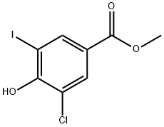 Benzoic acid, 3-chloro-4-hydroxy-5-iodo-, methyl ester Structure